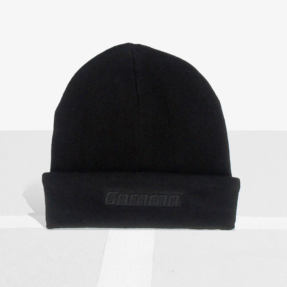 GAMMA LOGO BEANIE- BLACK