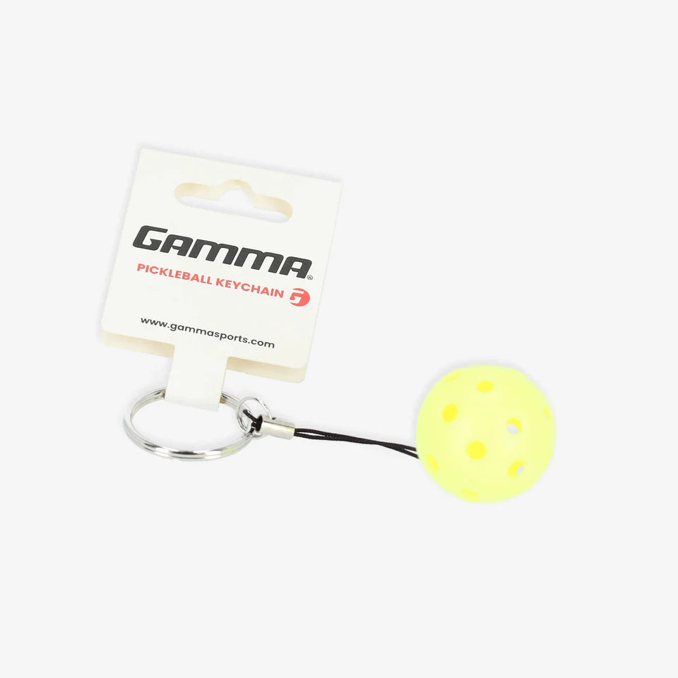 PICKLEBALL KEYCHAIN- YELLOW