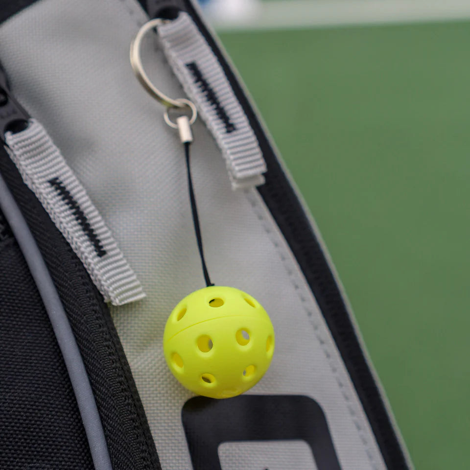 PICKLEBALL KEYCHAIN- YELLOW
