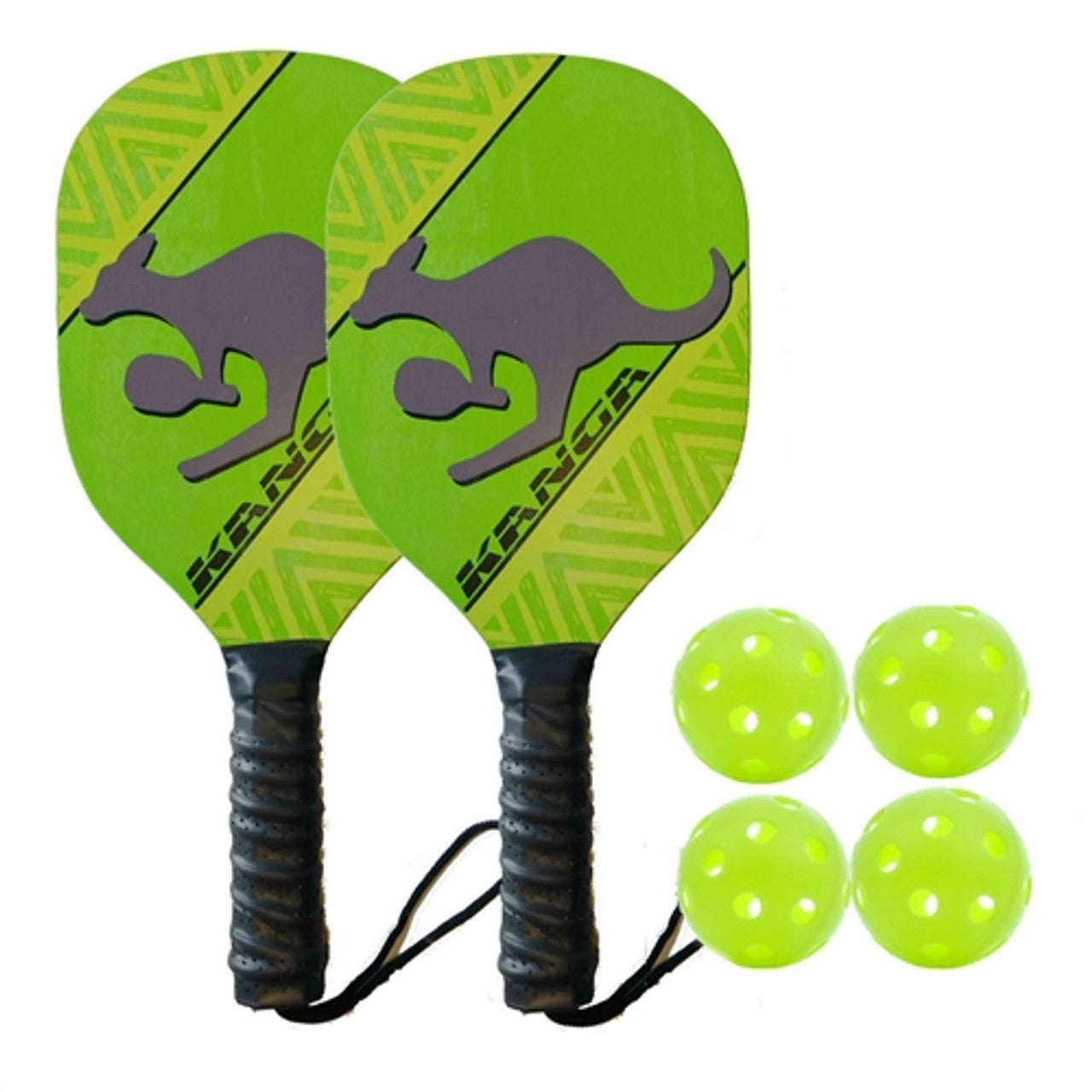 Kanga Wood Pickleball Bundle - two paddles/four balls