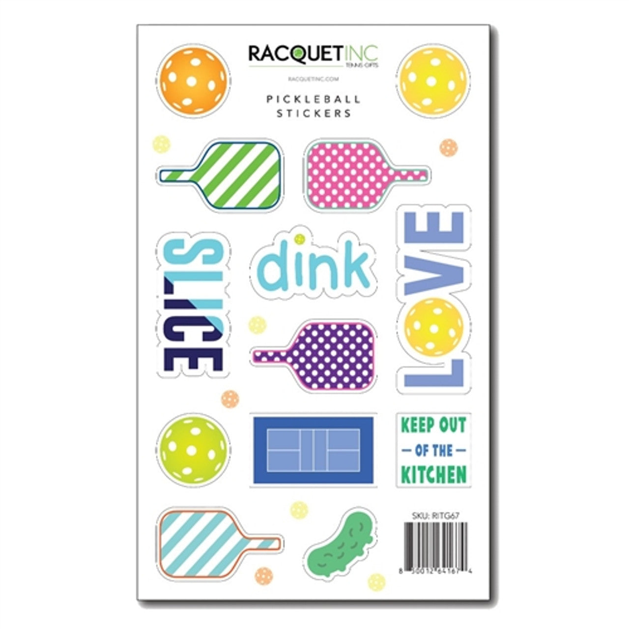 Pickleball Sticker Sheet