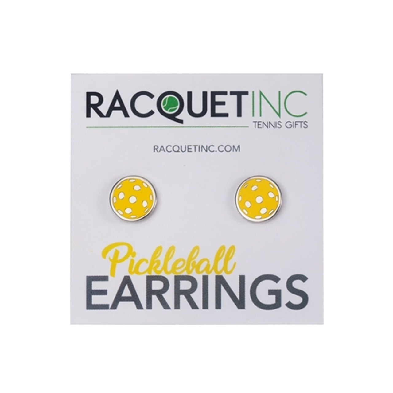 Adorable Yellow Pickleball Earrings