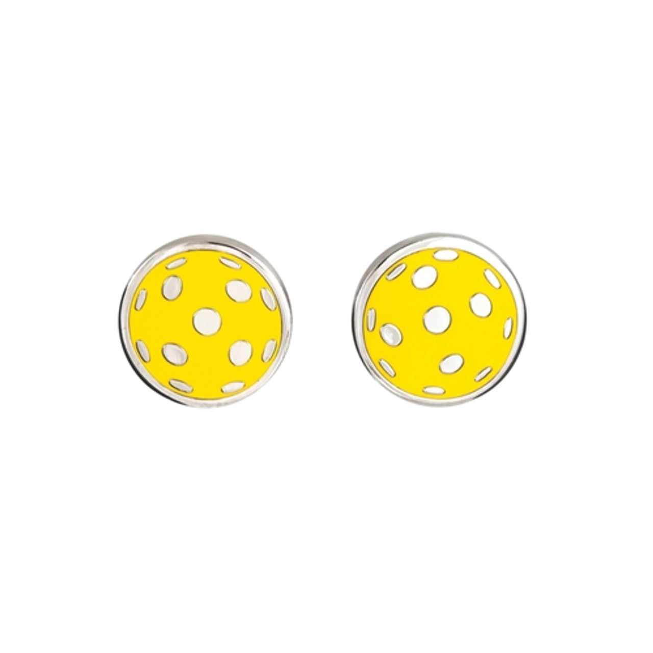 Adorable Yellow Pickleball Earrings