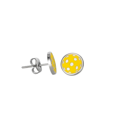 Adorable Yellow Pickleball Earrings