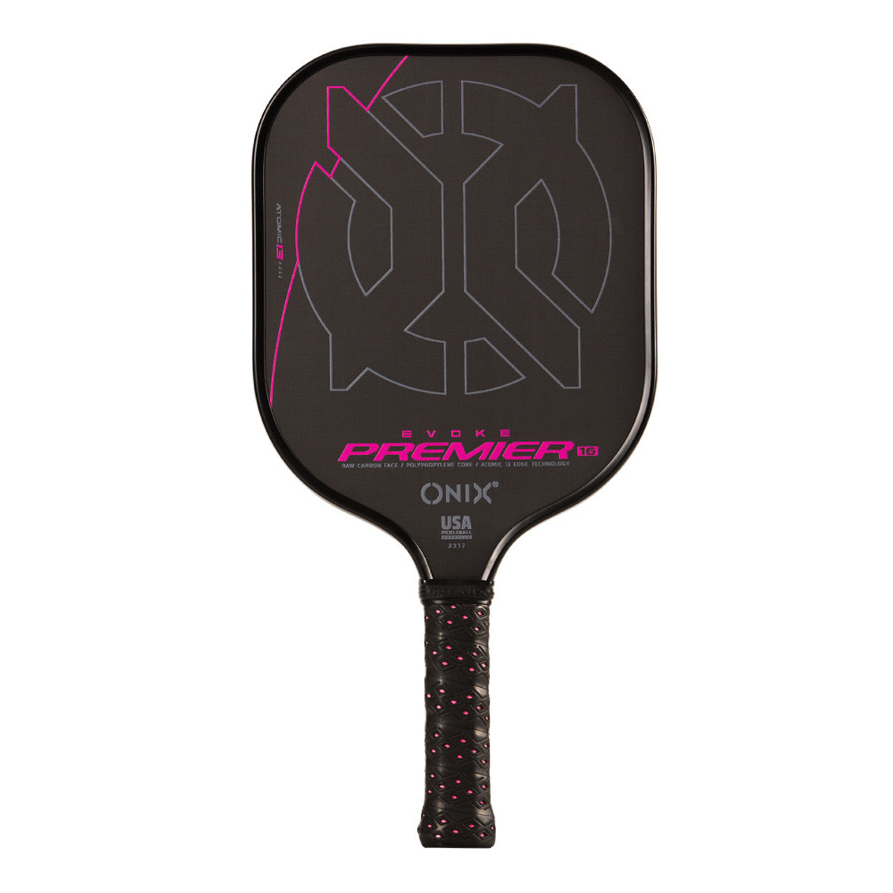 ONIX Evoke Premier Raw Carbon Pickleball Paddle