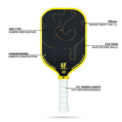 The Filth 16mm Pickleball Paddle- El Citron